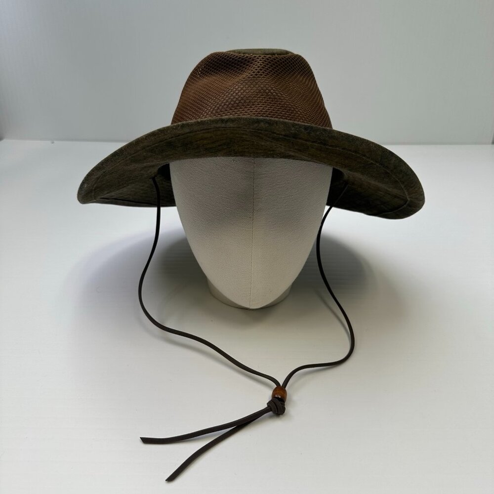 Henschel Hat Men Large Western Rope Band Strap Rodeo Cowboy Mesh USA Work Core